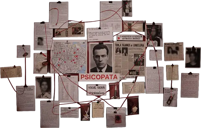mural de evidências - Psicocrime - O Júri e a Perícia